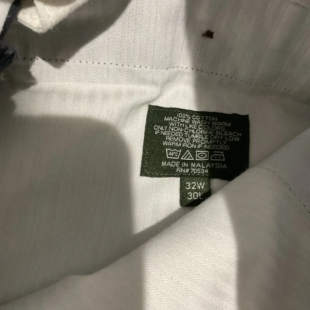 Orvis Trim Fit Chino Pants Mens 32x30 Gray Cotton Flat Front Casual Khaki